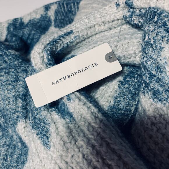PILCRO ANTHROPOLOGIE SPOTTED‎ TURTLE COWL NECK OVERSIZED KNIT RIBBED NWT - Picture 11 of 14
